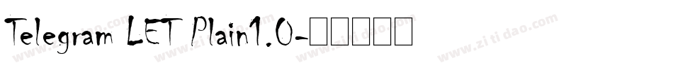 Telegram LET Plain1.0字体转换